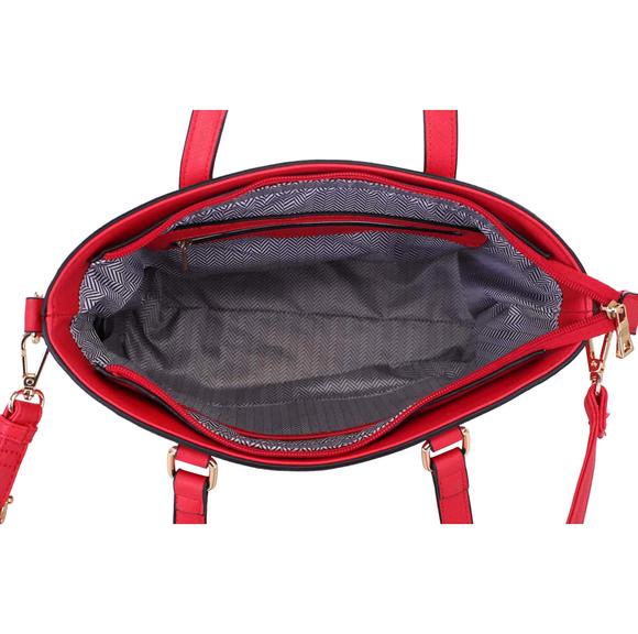 Fashion Saffiano Zip 3-in-1 Shopper Set - Picture 1 of 1